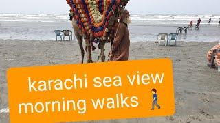 karachi sea view morning walks‍️....