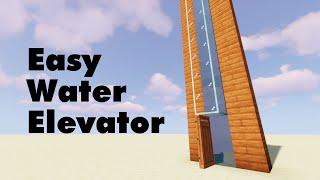 Minecraft Water Elevator Tutorial