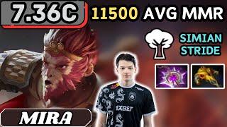 7.36c - Mira MONKEY KING Soft Support Gameplay - Dota 2 Full Match Gameplay