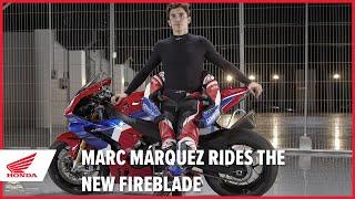 Marc Márquez rides the new 2020 CBR1000RR-R Fireblade SP