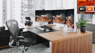 My NEW Ultimate Desk Setup & Home Office Tour 2023