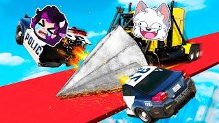 ¡¡NADIE DETIENE AL DESTRUCTOR DE COCHES en GTA 5  GTA V CARA A CARA con RAPTOR y SPARTA356