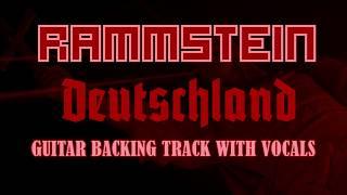 deutschland -  rammstein guitar backing track with vocals 120 bpm #deutschland #rammstein #rock