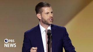 WATCH Eric Trump speaks at 2024 Republican National Convention  2024 RNC Night 4