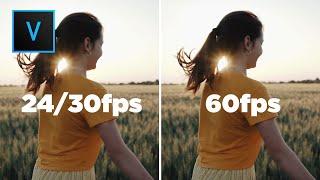 Convert 2430fps to 60fps in Sony Vegas Pro