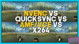 NVENC vs AMFVCE vs QuickSync vs X264 - ULTIMATE Encoder Quality Analysis 2020