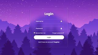 Login Form in HTML & CSS