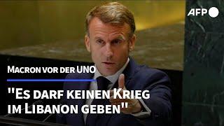 Macron Es darf keinen Krieg im Libanon geben  AFP