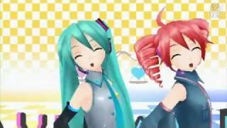 Hatsune Miku x Kasane Teto x Akita Neru - Triple Baka Project Diva Extend