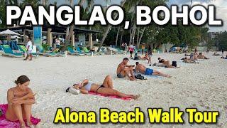 PANGLAO BOHOL Philippines  MOST POPULAR BEACH of Bohol Island - Alona Beach Walking Tour