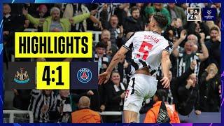 Newcastle United - Paris Saint-Germain  UEFA Champions League  DAZN Highlights