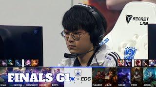 DK vs EDG - Game 1  Grand Finals S11 LoL Worlds 2021  DAMWON Kia vs Edward Gaming - G1 full game