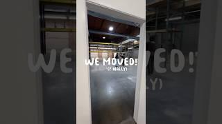 We finally moved to a bigger warehouse 