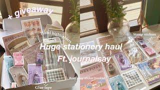 Huge stationery haul + giveaway  Journalsay unboxing INDIA vintage and cute stationery CLOSED