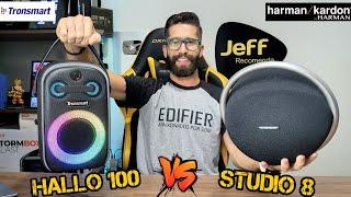 HARMAN KARDON Onyx Studio 8 50W Vs TRONSMART HALLO 100 60W Qual caixa de som Tem o melhor Grave?