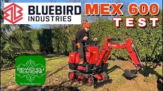 Test miniescavatore Mex 600 Blue Bird Industries