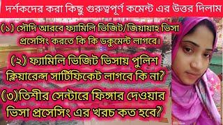 সৌদি আরব ফ্যামিলি ভিজিটজিয়ারাহ ভিসা প্রসেসিং করতে কি কি ডকুমেন্ট লাগবে।#Saudi_visa_Processing