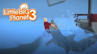 Saved by a Shark - Bob Boat Fight LittleBigPlanet 3 PS5 Gameplay