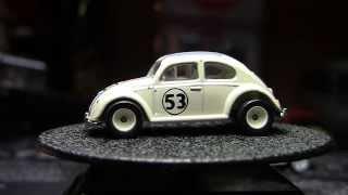 2014 Retro Entertainment  Herbie the Love Bug Comparison with Mainlines & Johnny Lightning