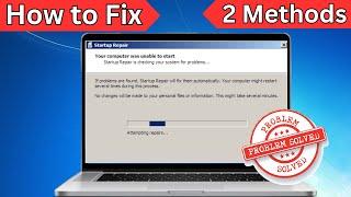 How to Fix Startup Repair loop in Windows 7  Startup Repair Error on Windows 7