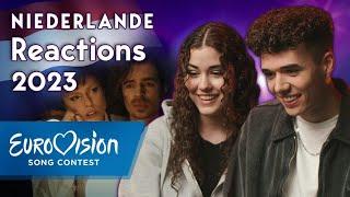 Mia Nicolai & Dion Cooper - Burning Daylight - Niederlande  Reactions  Eurovision Song Contest