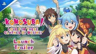 Konosuba Love For These Clothes Of Desire Visual Novel - Launch Trailer  PS4 Games