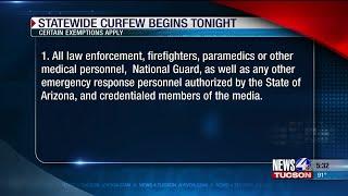 Statewide curfew begins tonight