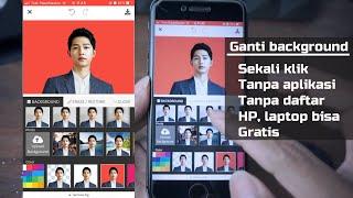 Cara mengganti background foto di iPhone dan android