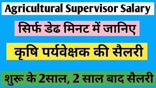 Agricultural Supervisor Salary in Rajasthan   rsmssb agriculture supervisor salary