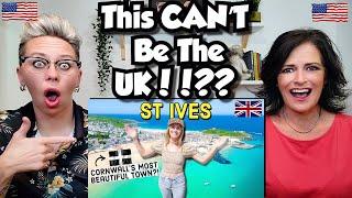 American Couple Reacts St. Ives Cornwall Tropical Paradise In ENGLAND? FIRST TIME REACTION