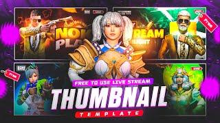 Free Gaming BGMI  PUBG Live Stream THUMBNAIL PLP Preset  Live Stream Thumbnail Templates PART 2