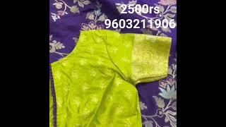   Banarasi silk saree  weaving borders on both sidesrich pallu  and weaving stitched blouse.