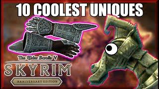 10 BEST & COOLEST UNIQUES +LOCATIONS in Skyrim Anniversary Edition - Caedos Countdowns