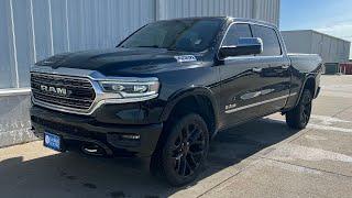 2019 Ram 1500 Limited Diamond Black Crystal Pearl With Black Interior