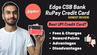 Jupiter Credit Card Review  Jupiter RuPay Credit Card  Edge CSB RuPay Credit Card