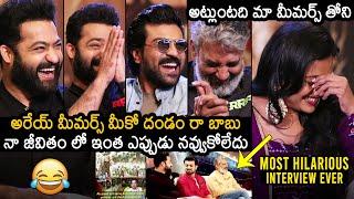 Anchor Suma MOST HILARIOUS INTERVIEW With RRR Team  Ram Charan  NTR  Rajamouli   News Buzz