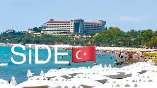 SIDE Promenade HEUTE LIVE. Strand. Meer. Türkei 16.6.2024 4K #antalya #side #sideturkey