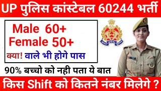 UP पुलिस कांस्टेबल 60244 भर्ती Cutoff कितनी रहेगी  UP Police Constable Re Cutoff 2024  UP Police