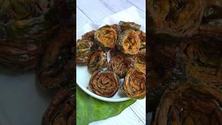 Bardoli’s Famous Patra Recipe Crispy Patra Recipe #Shorts #Patra #GujaratiFood #FarsanRecipe