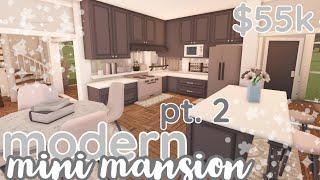 bloxburg  modern mini mansion house build pt. 2