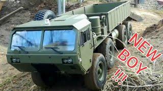 NEW RC Military Mega Truck 8x8 112 Oshkosh M977 - Unboxing and first ride -