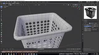 modeling a laundry basket in blender 2 8 tutorial