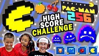 Lets Play Pacman 256 HIGH SCORE CHALLENGE 5 ROUNDS w FGTEEV Cheaters + Power Ups Showcase