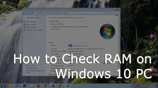How To Check RAM in Windows 10