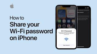 How to share your Wi-Fi password  Apple Support