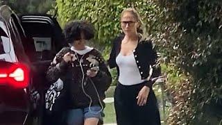 Jennifer Lopez Drops Off Emme At Jen Garners House As She Preps For Big Move With Ben Affleck