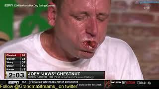 2020 Nathans Hot Dog Eating Contest FULL CONTEST Joey Chestnut NEW WORLD RECORD 75 DOGS 13TH TITLE