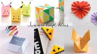 6 Simple Summer DIY Craft Ideas  Summer Holiday Crafts