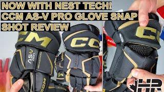 Exciting new tech CCM Tacks AS-V Pro hockey gloves Snap Shot Review