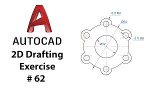 AutoCAD 2D Drafting Exercise # 62 - Basic to Advance in Hindi